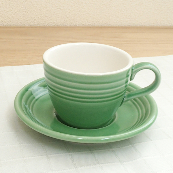 コーヒーカップソーサー グリーン　オービット　 洋食器 業務用食器 商品番号：k261252-261255