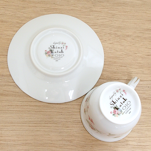 コーヒーカップソーサー Shinzi Katoh Bouquetブーケ 洋食器 業務用食器 STUDIO010 商品番号：sbq-107-108