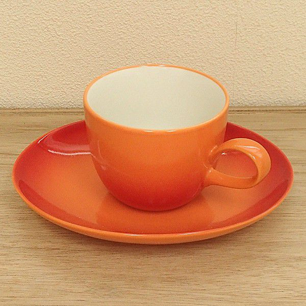 コーヒーカップソーサー オレンジ Callaカラ 洋食器 業務用食器 STUDIO010 商品番号：scl-310-303