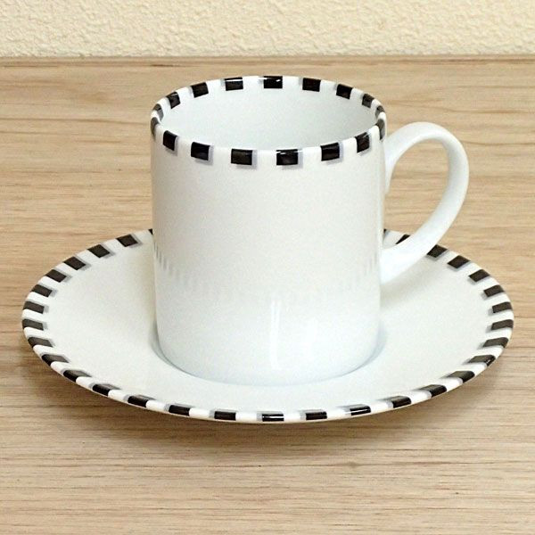 コーヒーカップソーサー 白 Dotドット 洋食器 業務用食器 STUDIO010 商品番号：sdo-011-012