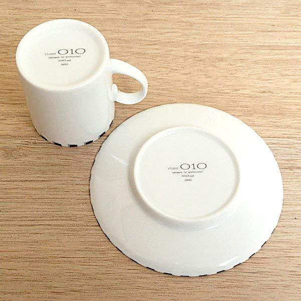 コーヒーカップソーサー 白 Dotドット 洋食器 業務用食器 STUDIO010 商品番号：sdo-011-012