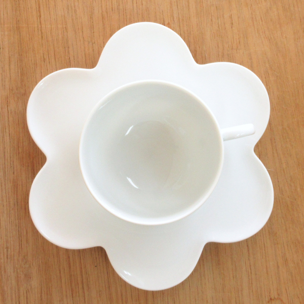 コーヒーカップソーサー 白 ソーサー（白）　Fleurフルール 洋食器 業務用食器 STUDIO010 商品番号：sfu-006-007