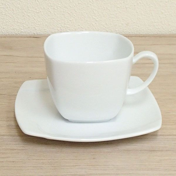 コーヒーカップソーサー 白 Obiオビ 洋食器 業務用食器 STUDIO010 商品番号：sob-005-006