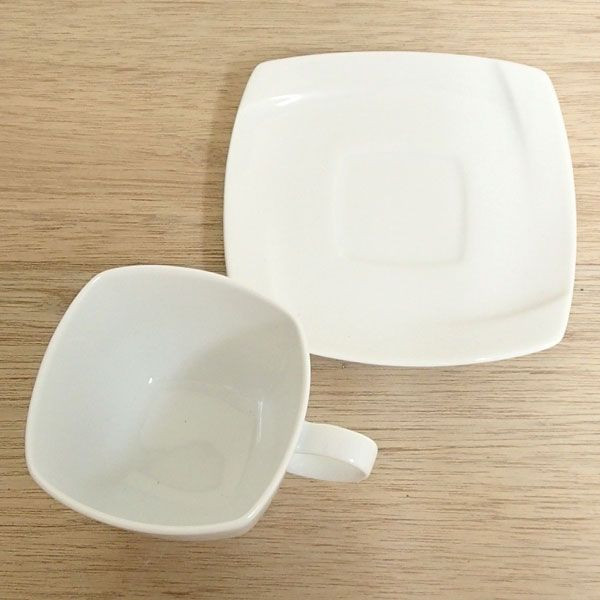 コーヒーカップソーサー 白 Obiオビ 洋食器 業務用食器 STUDIO010 商品番号：sob-005-006