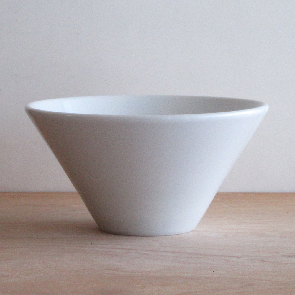 水明 白 19cm深ボウル 真横