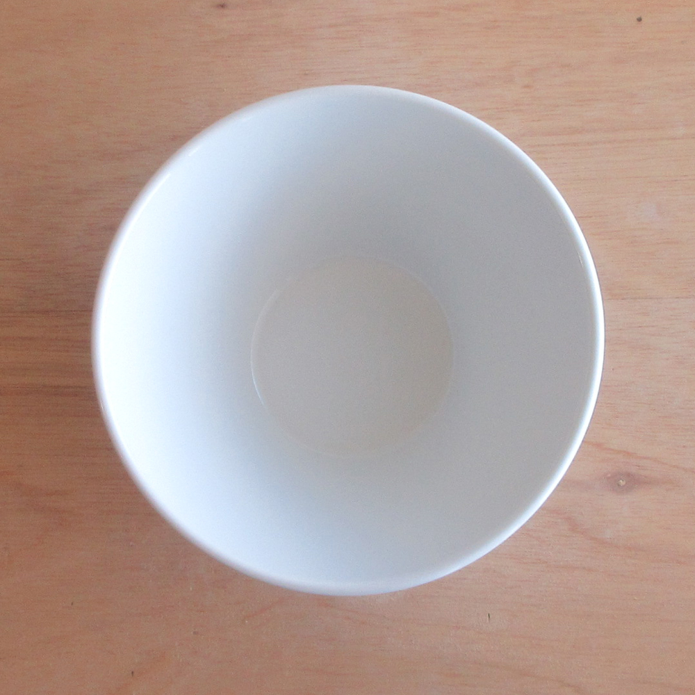水明 白 19cm深ボウル 真上