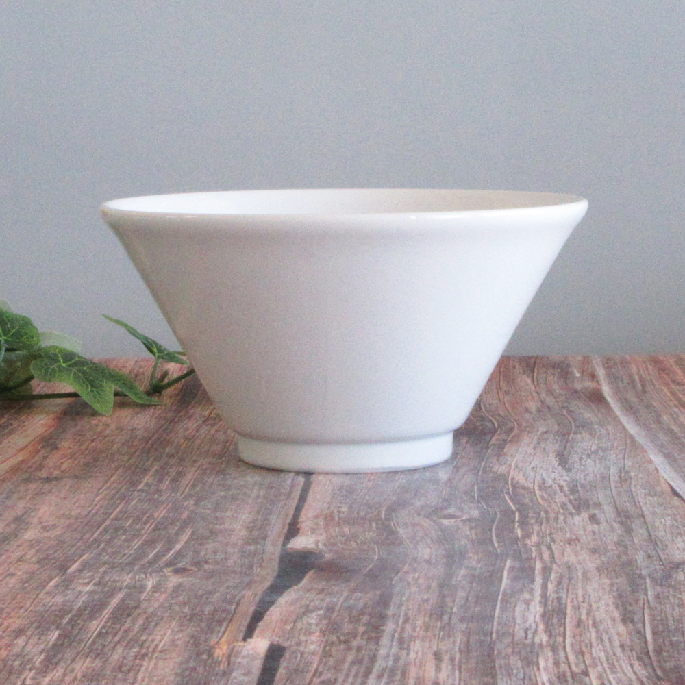 白中華 切立19cm 深丼 真横