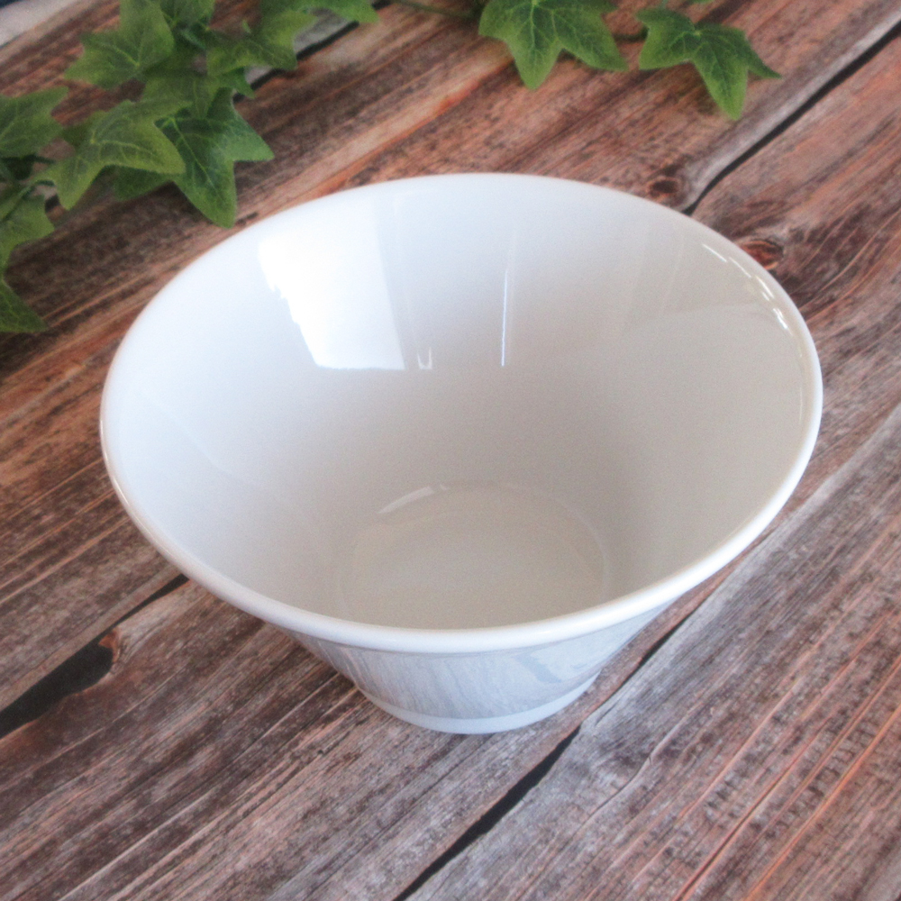 白中華 切立19cm 深丼 斜め上
