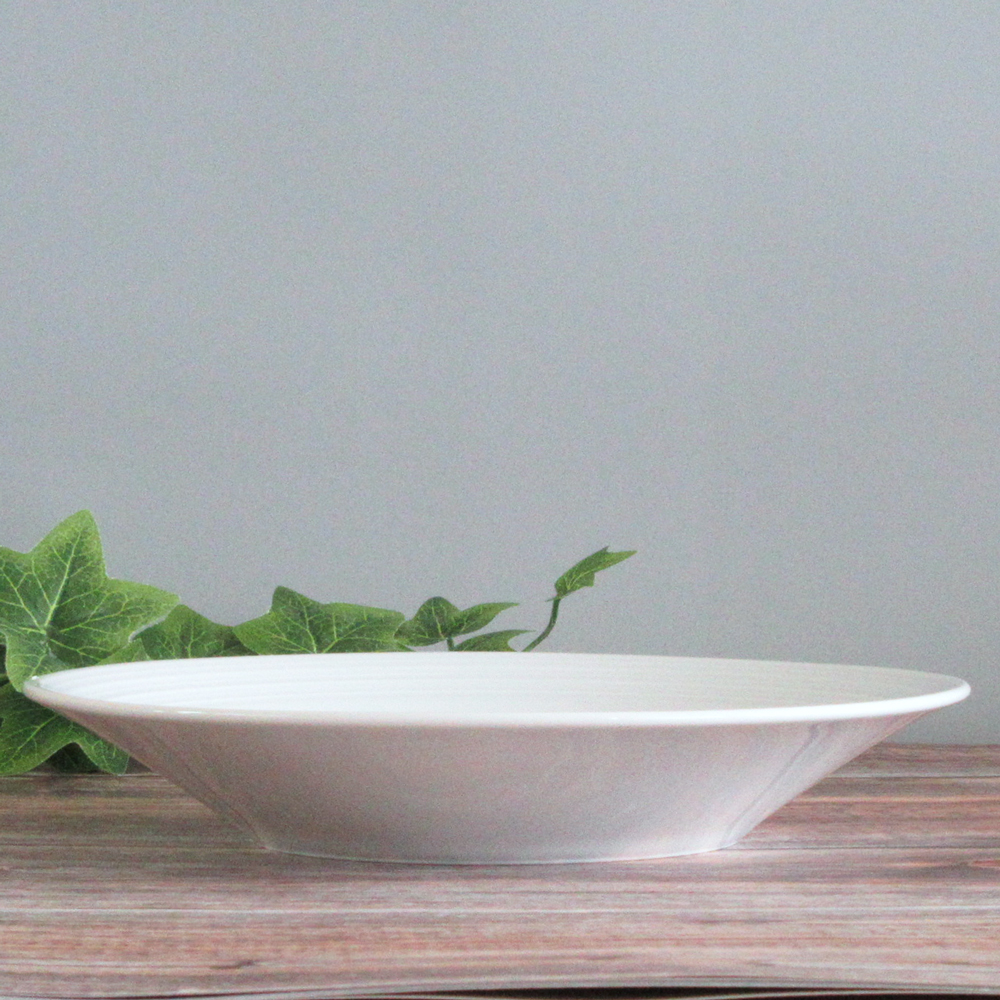 業務用 カレー皿 パスタ皿 ルミナ 25cm 深皿 横向き